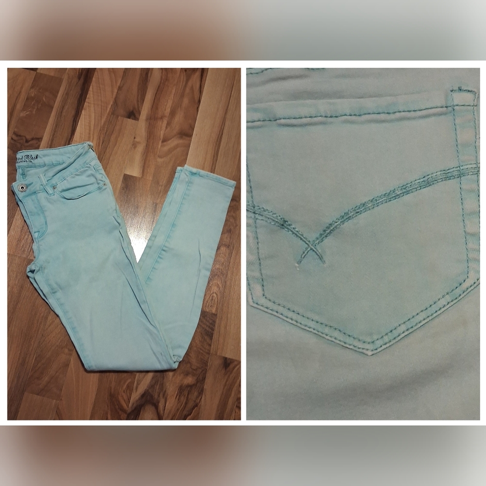 2/$30 Bullhead Black Teal Skinny Jeans